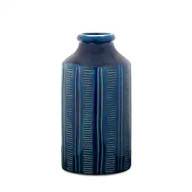 10.5 Terracotta Blue Round Table vase