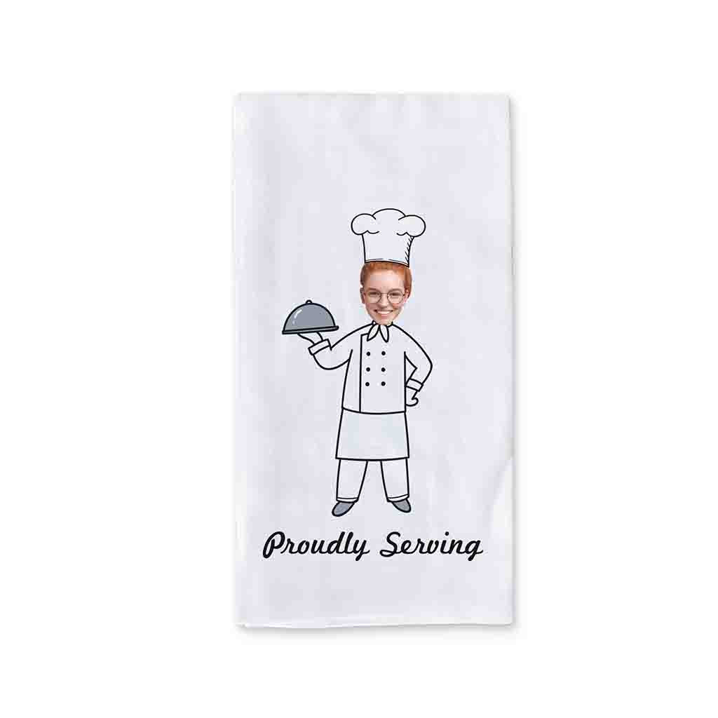 2 Piece Personalized Kitchen Towel Set for the Cook