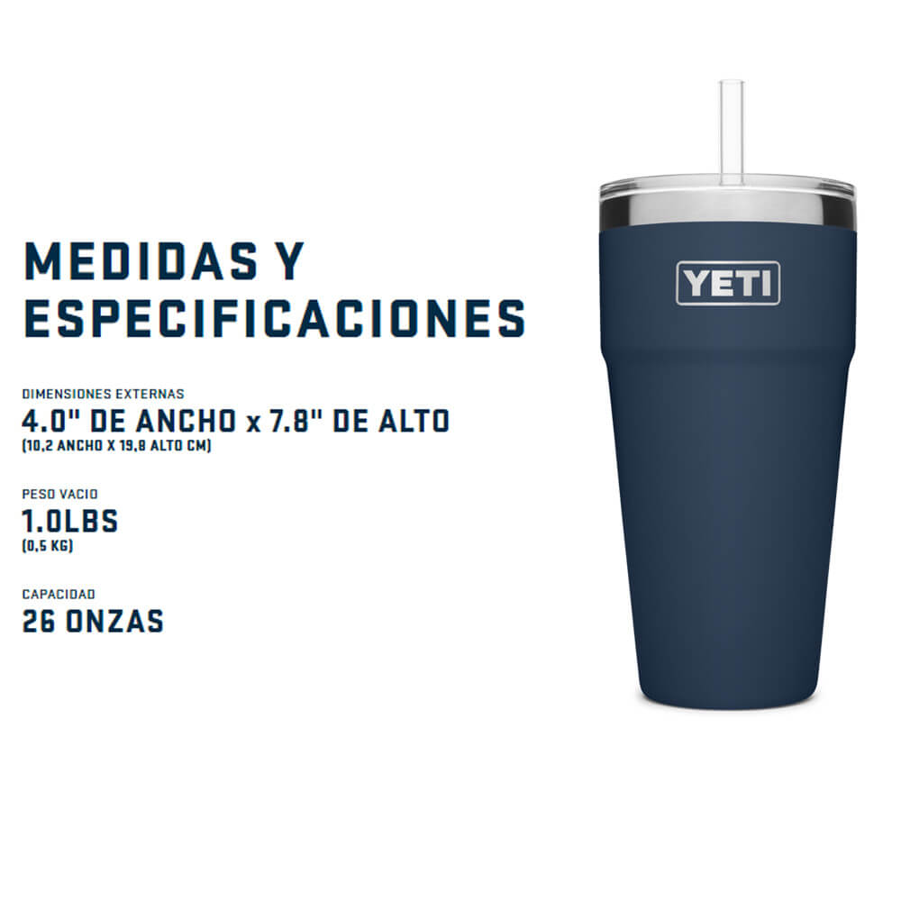 21071501411 TERMO RAMBLER 26oz STRAW CUP DESERT CLAY MARCA YETI