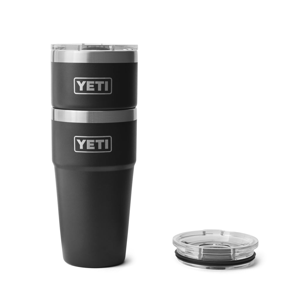 21071503706 TERMO RAMBLER 20oz STACKABLE CUP TAPA MAGNETICA NEGRO MARCA YETI