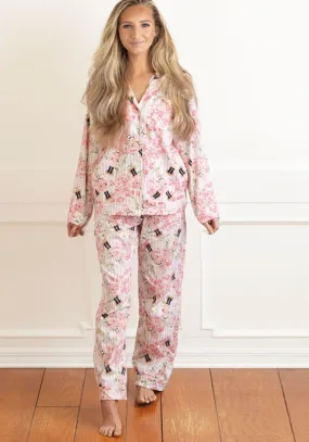 8 Oak Lane Nutcracker Rose Flannel PJ Set