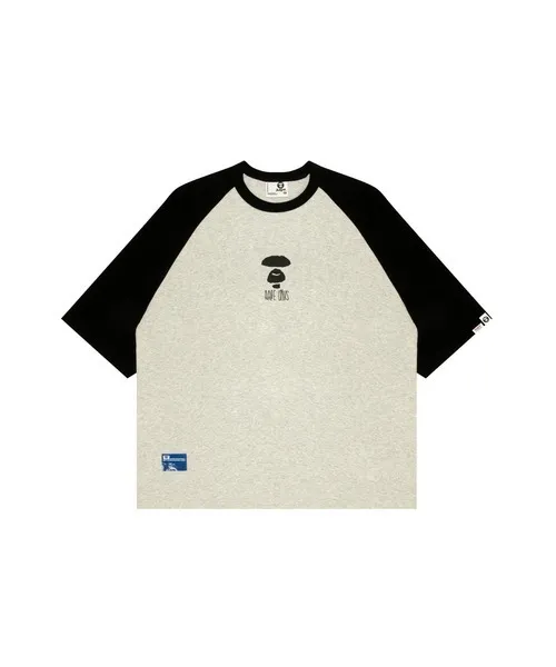 A BATHING APE  |Crew Neck Unisex Street Style Cropped Cotton Logo