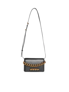 Alexander McQueen Four Ring Logo Detailed Shoulder Bag