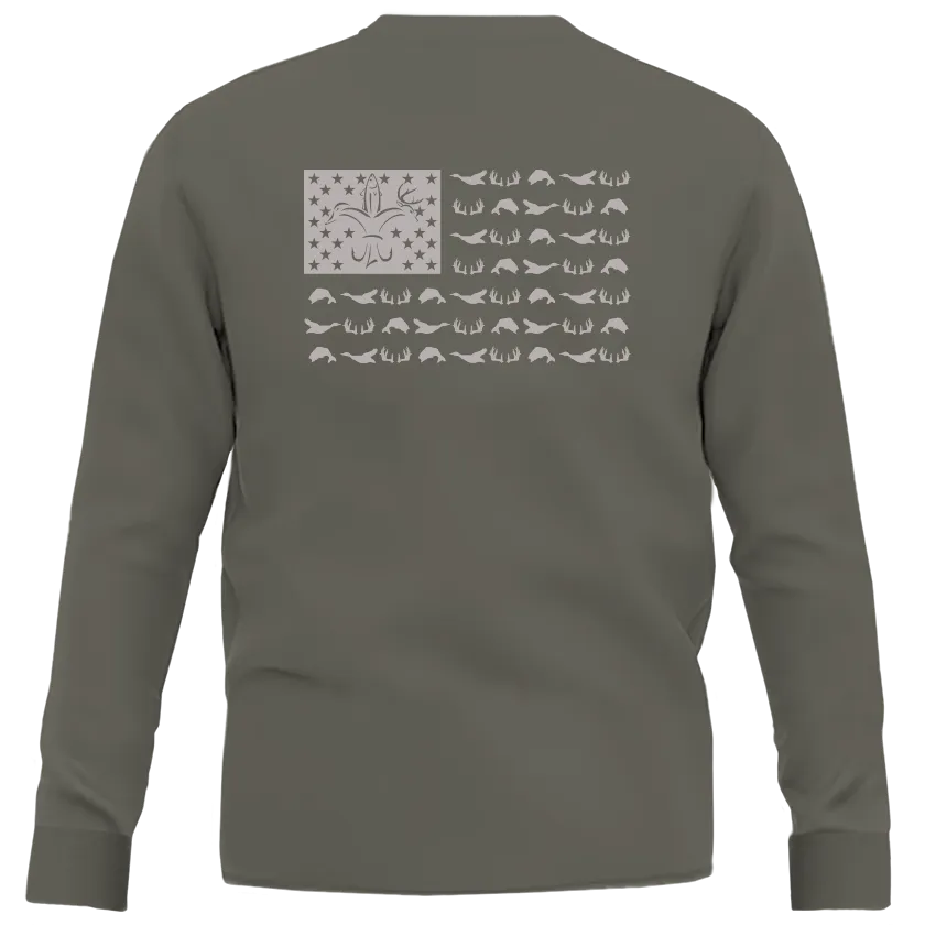 American Flag Long Sleeve Shirt