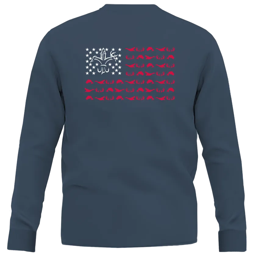 American Flag Long Sleeve Shirt