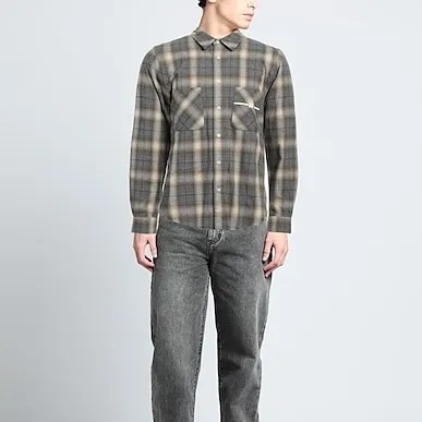 AMIRI  |Tartan Unisex Street Style Long Sleeves Cotton Logo Shirts