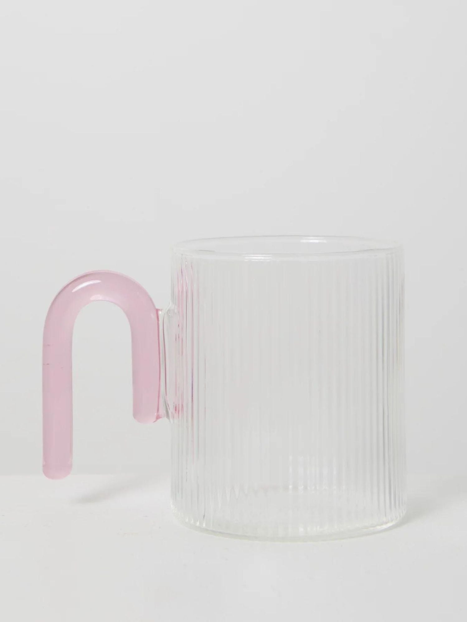 Archer Ribbed Class Cup | Clear/Taffy Pink