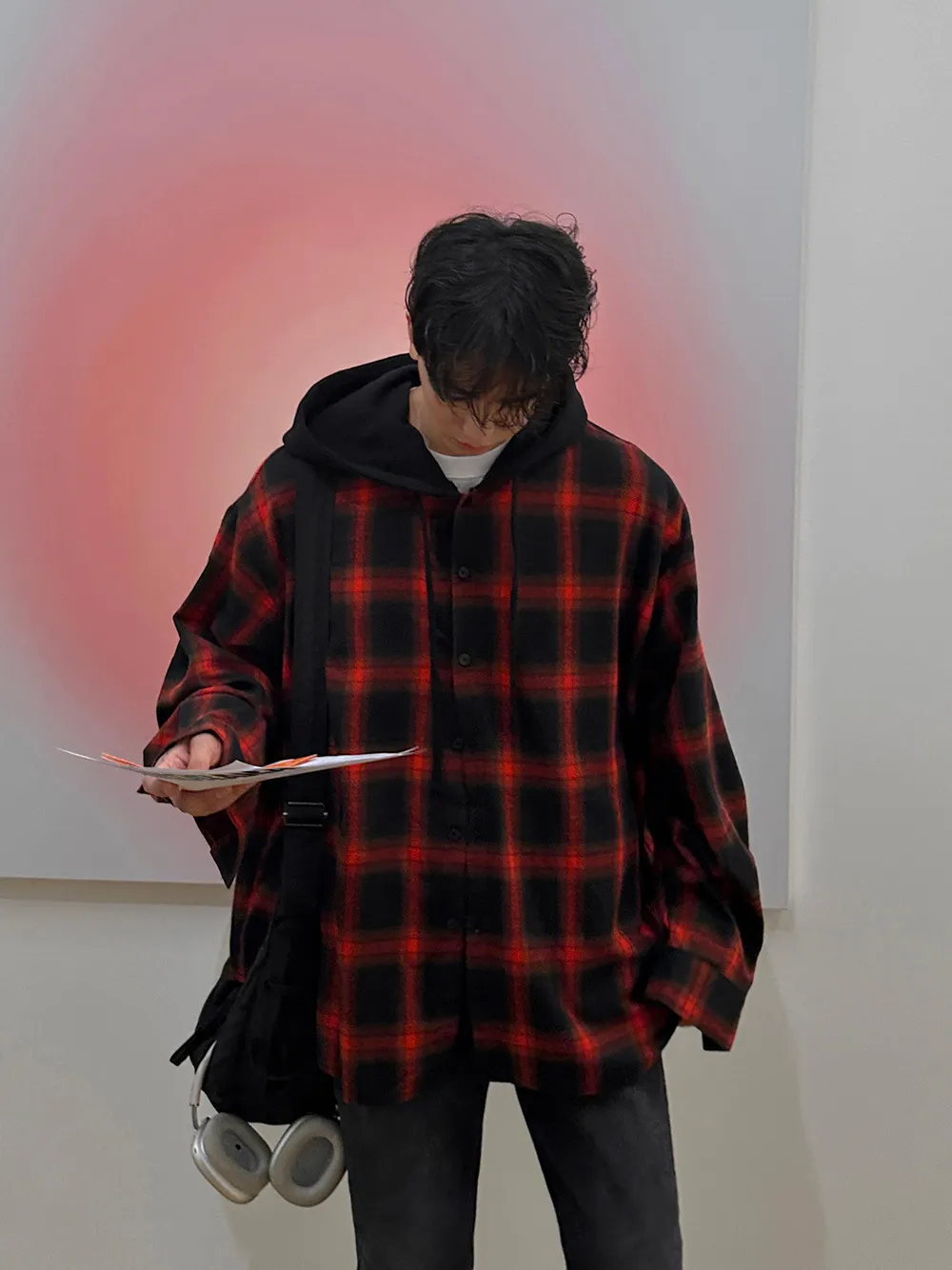 ASCLO  |Other Plaid Patterns Unisex Street Style Long Sleeves