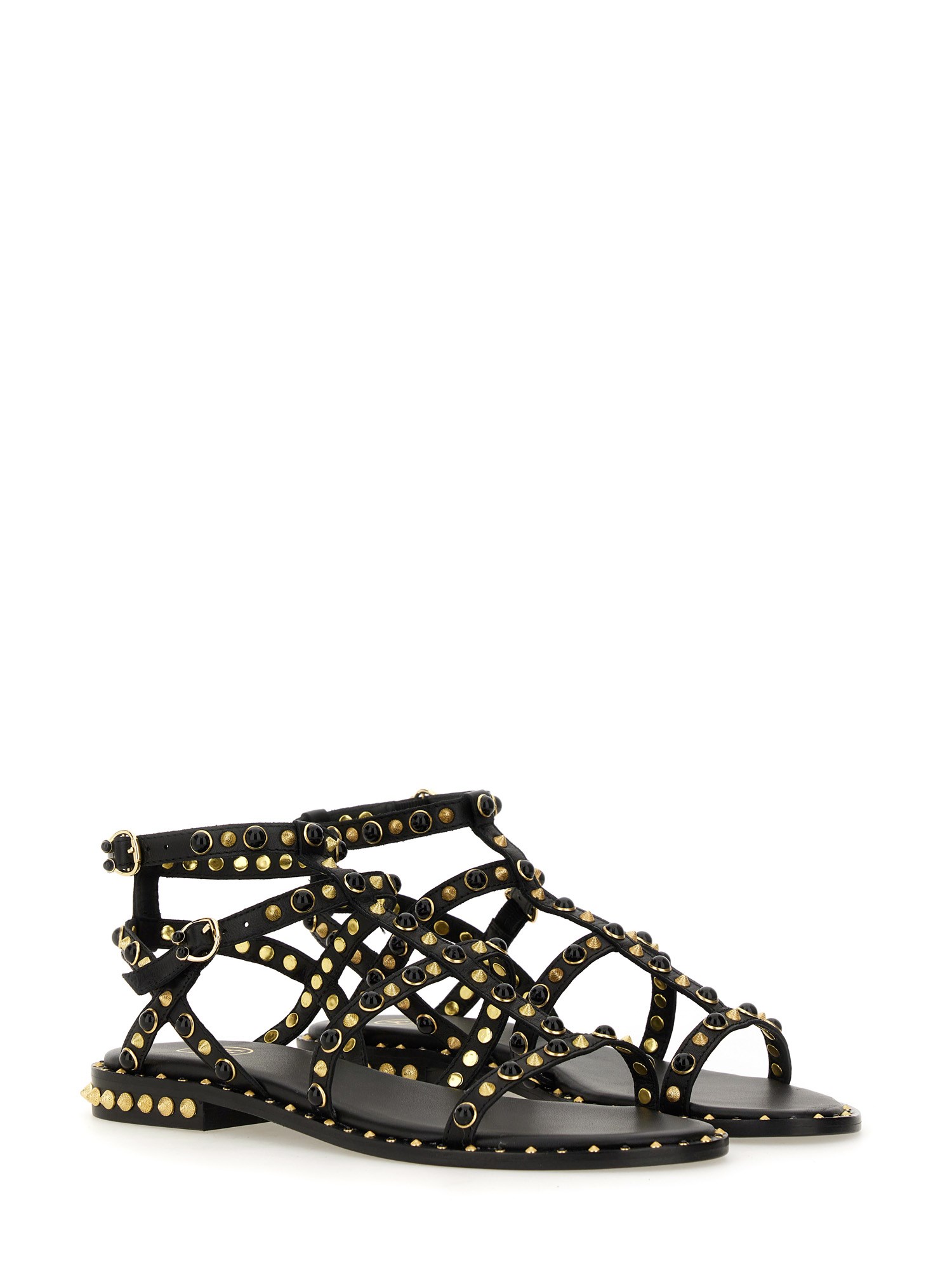 ASH    STUDDED LEATHER SANDAL