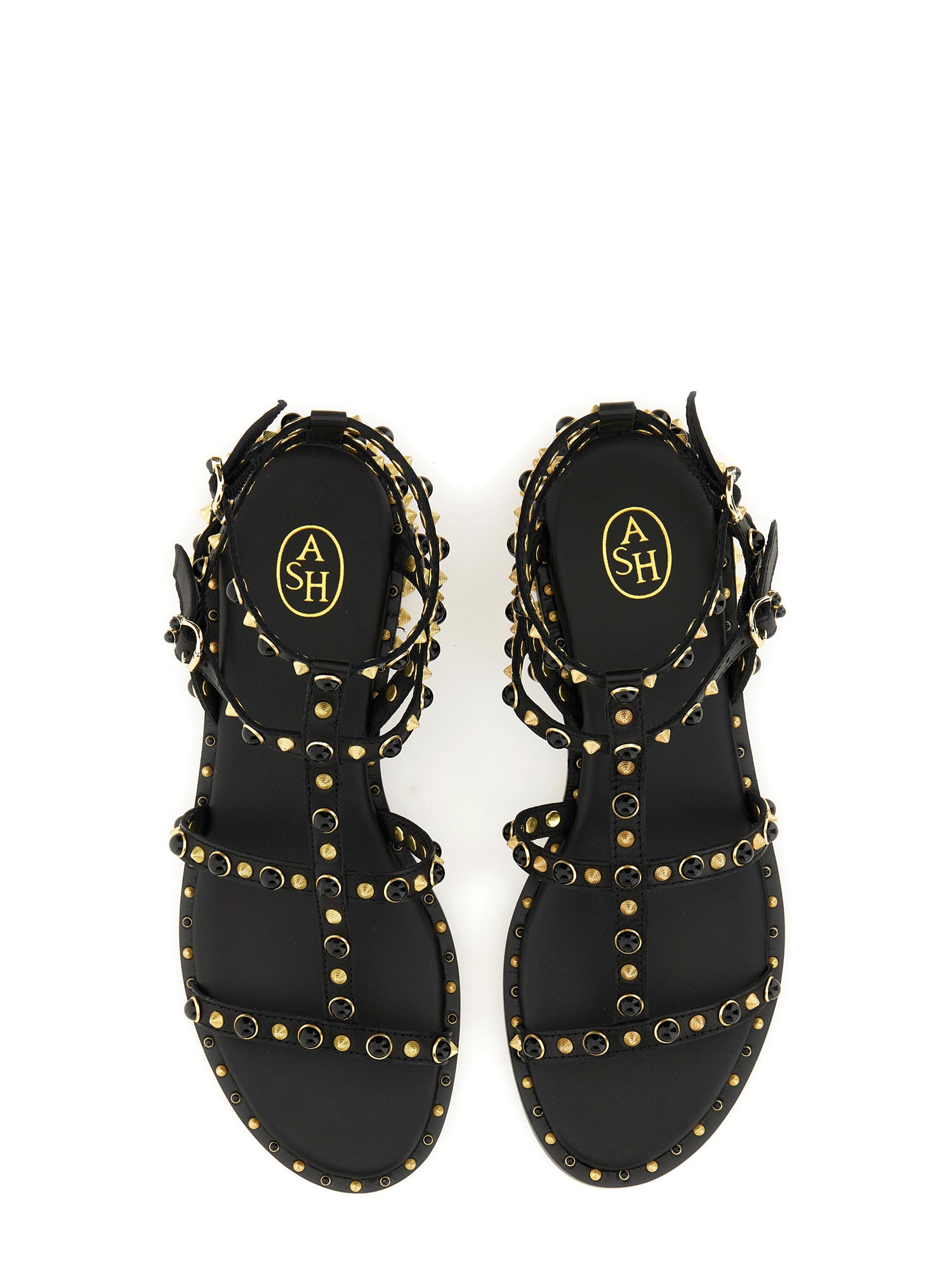 ASH    STUDDED LEATHER SANDAL