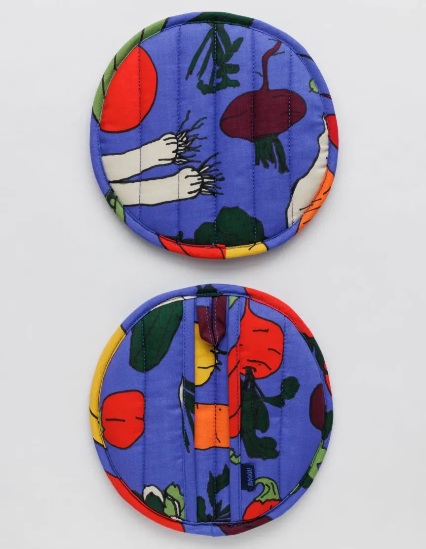 Baggu: Pot Holder Set of 2 - Farmers Market