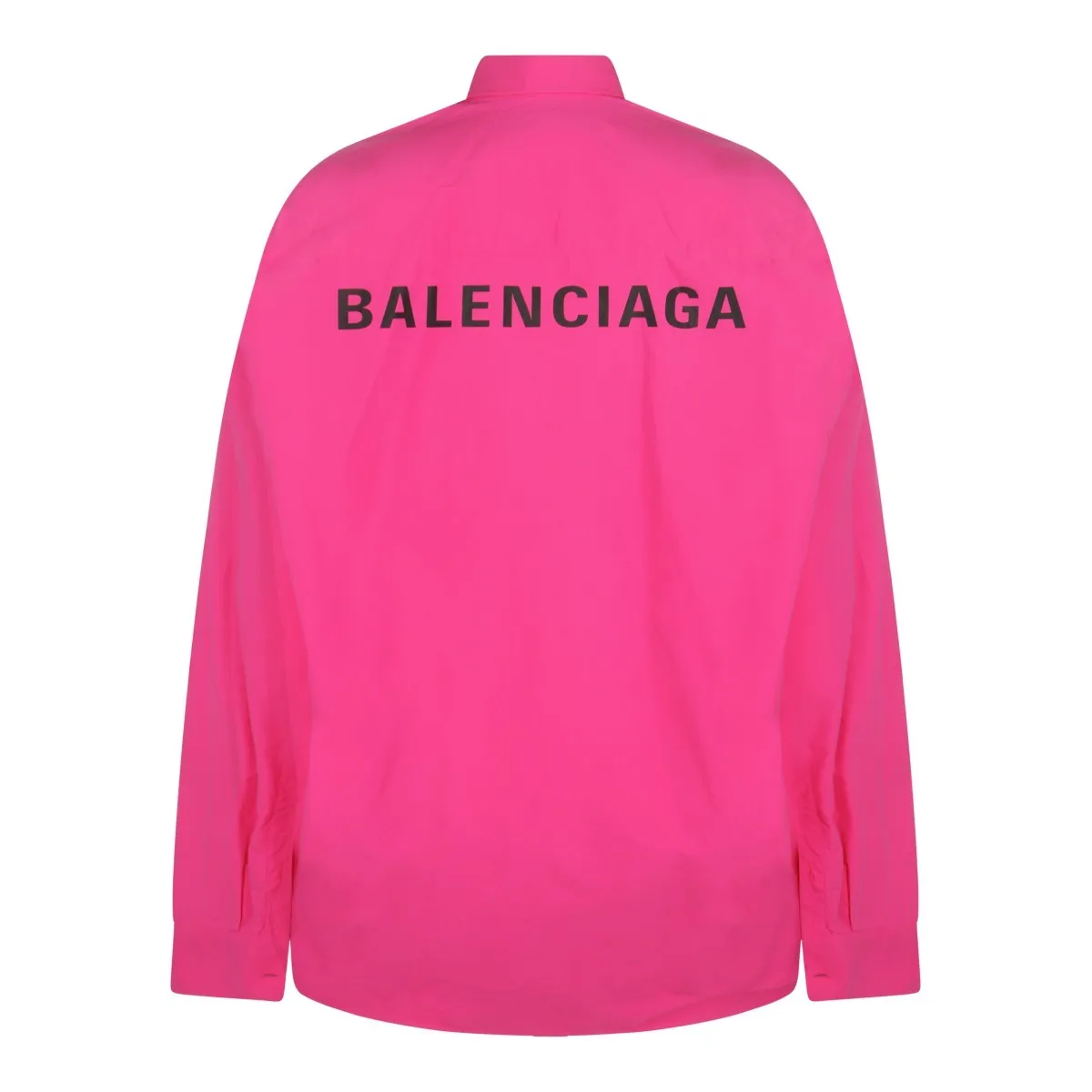 BALENCIAGA  |Casual Style Long Sleeves Plain Cotton Elegant Style Logo