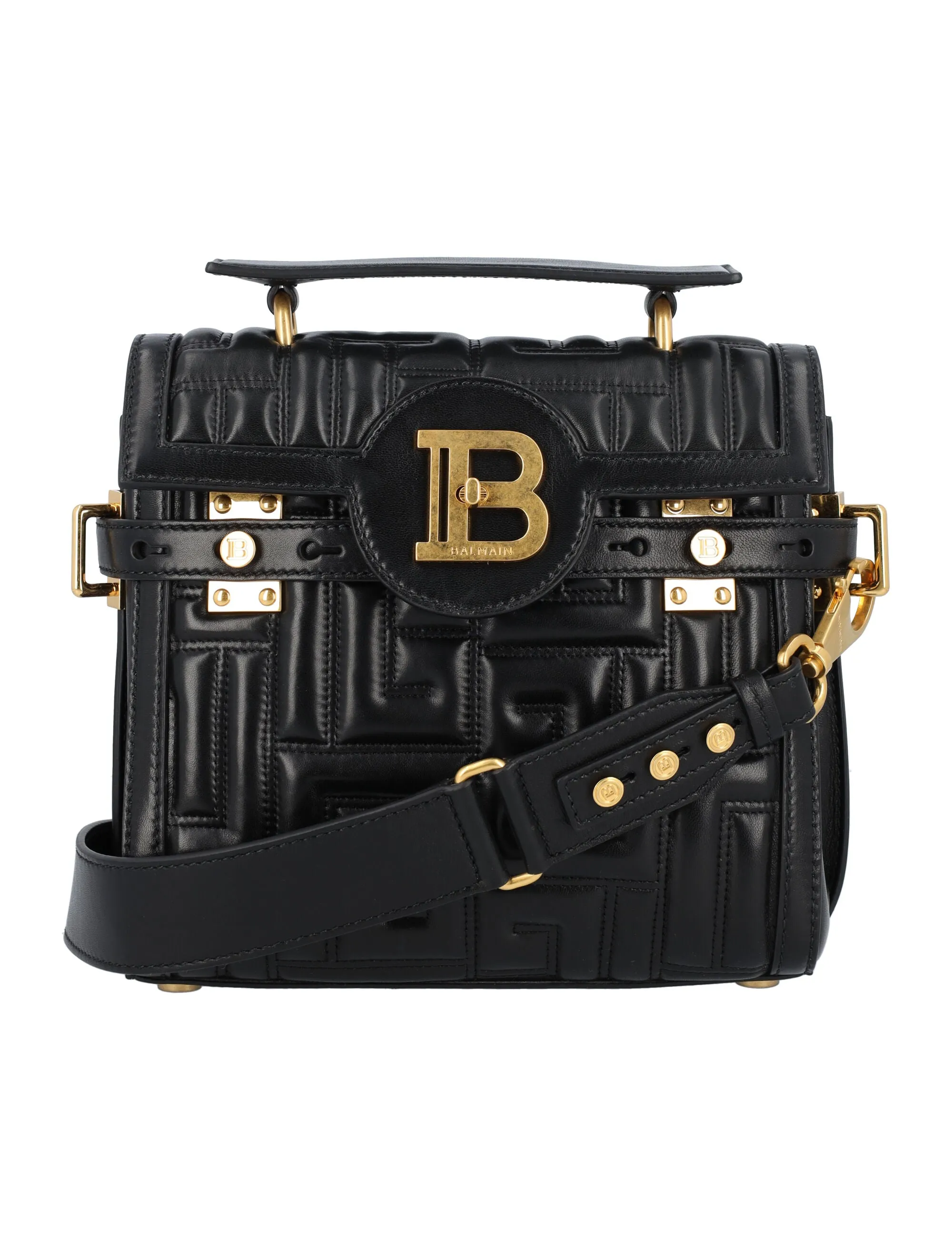 Balmain B-Buzz 23 Logo Plaque Crossbody Bag