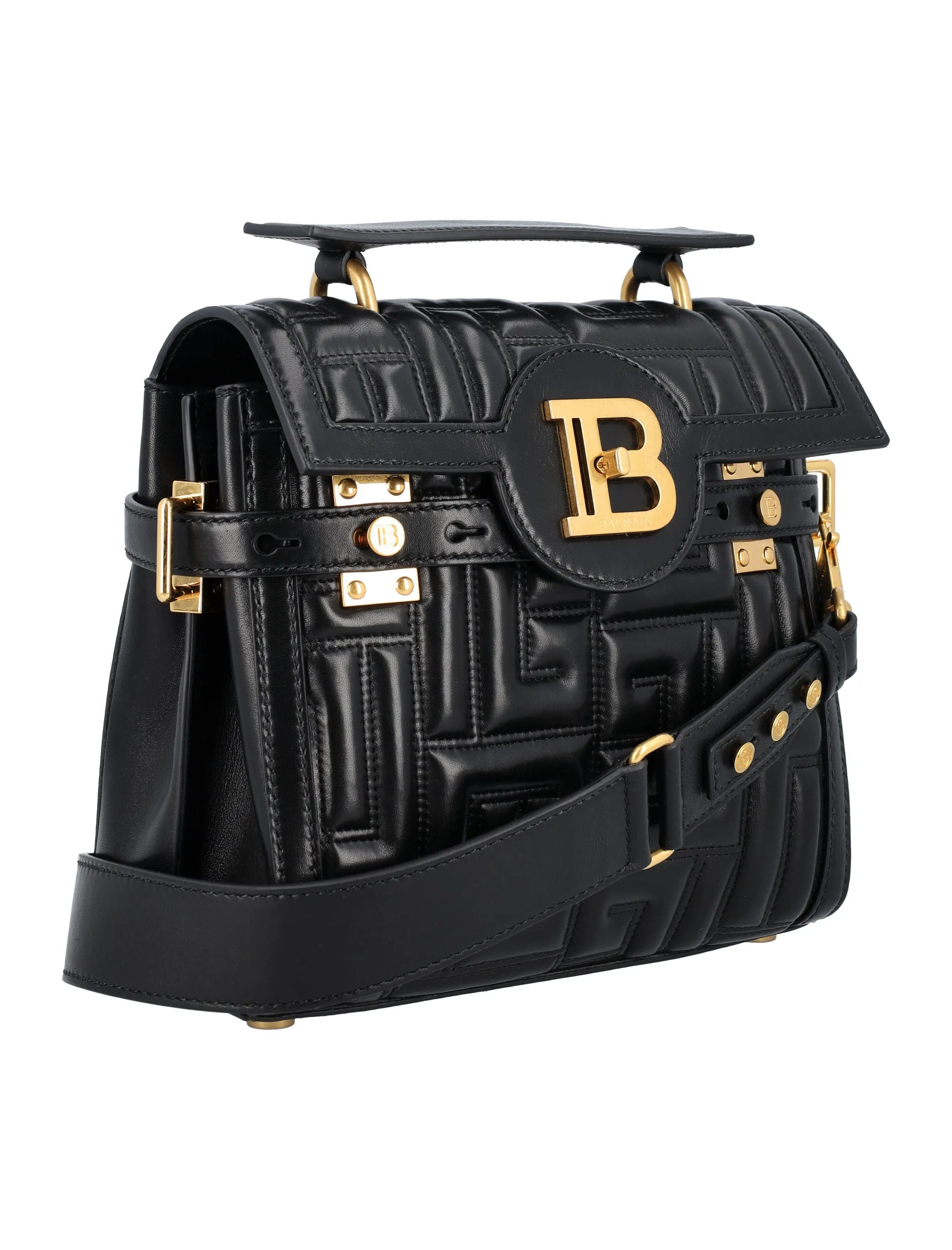 Balmain B-Buzz 23 Logo Plaque Crossbody Bag