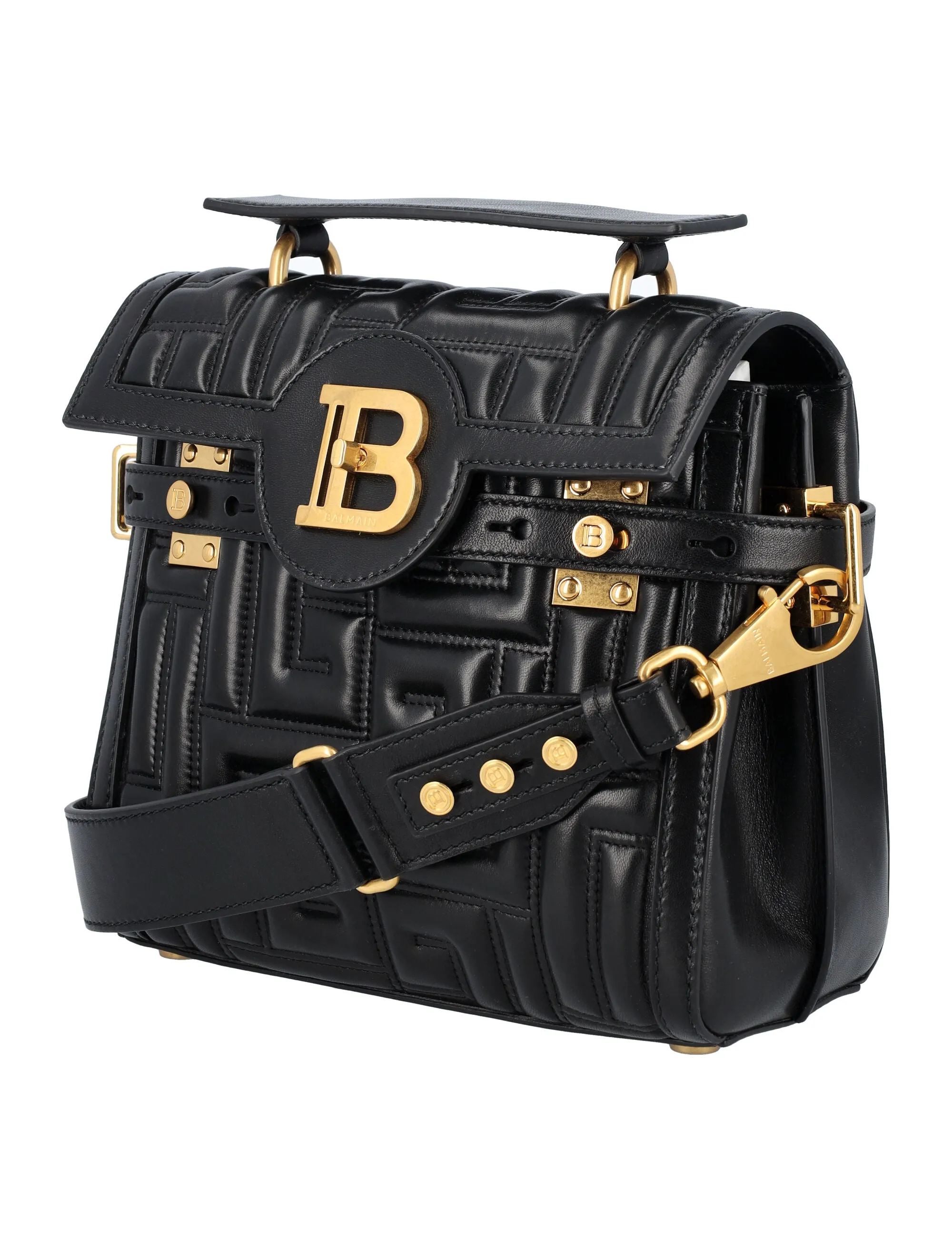 Balmain B-Buzz 23 Logo Plaque Crossbody Bag