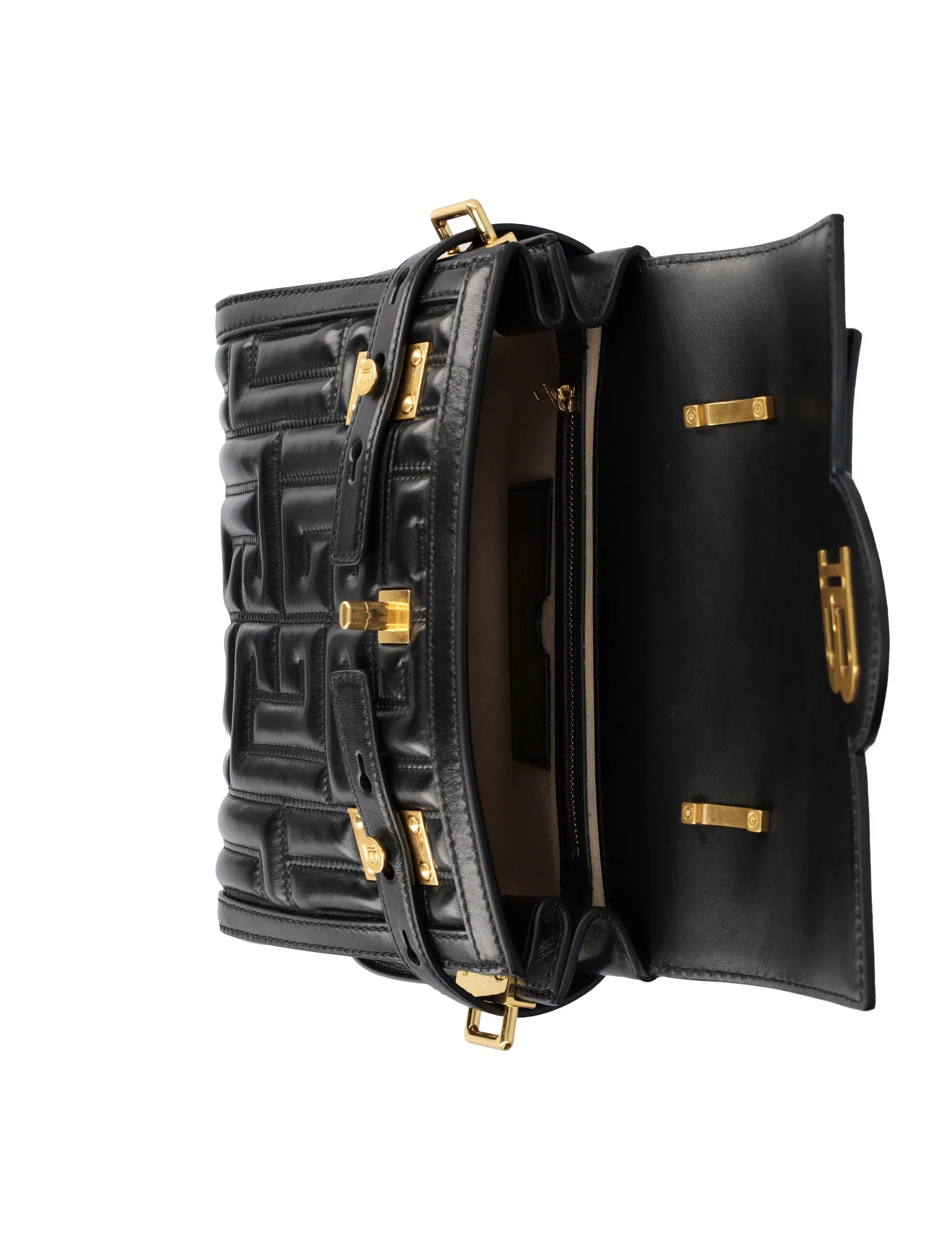 Balmain B-Buzz 23 Logo Plaque Crossbody Bag