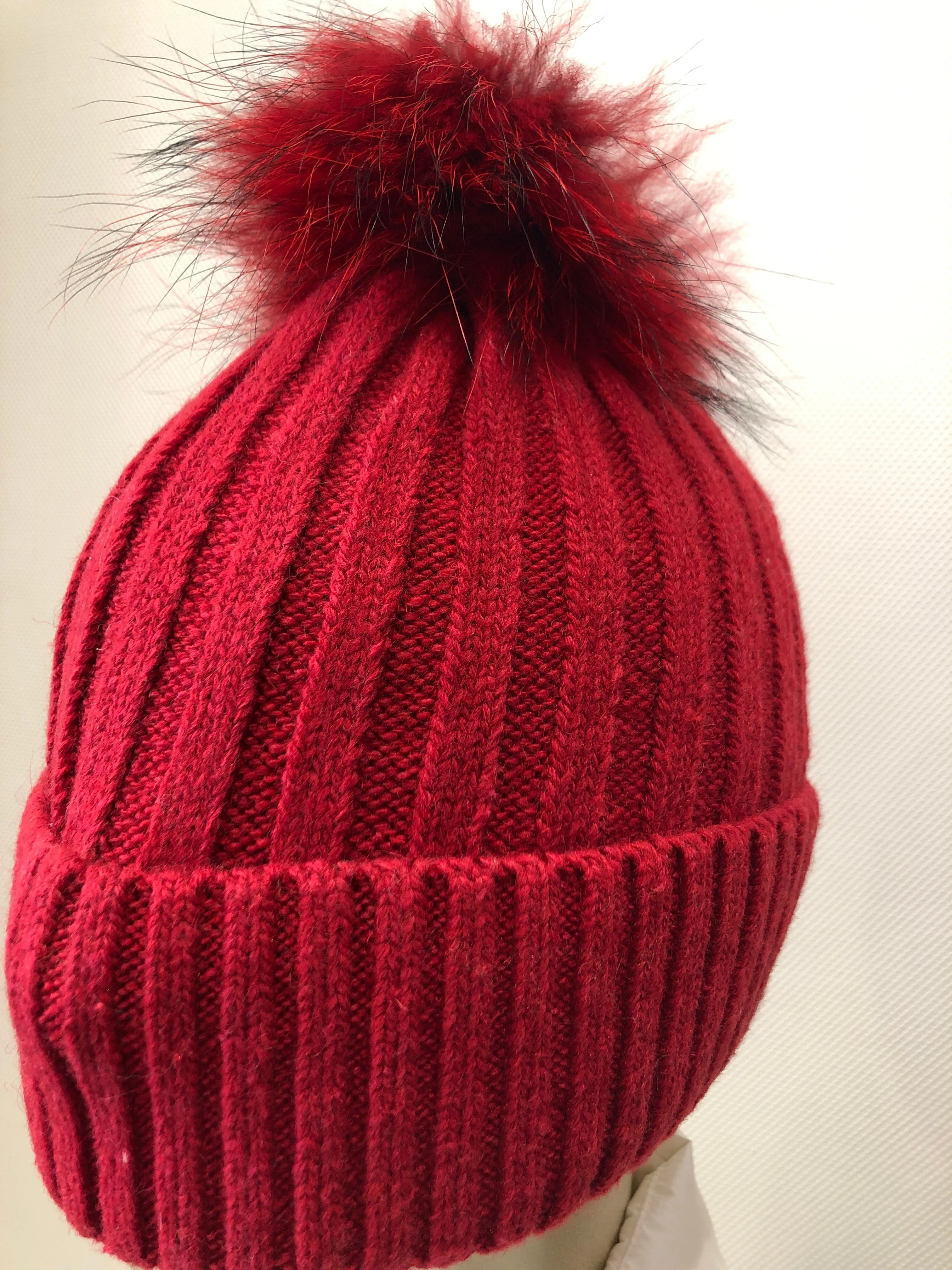 Berry Red matching Pom