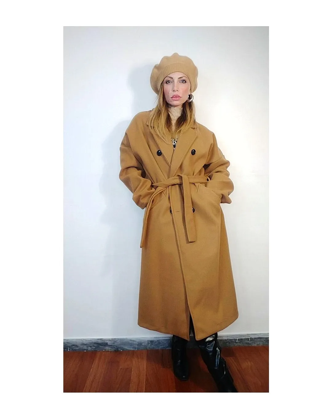 Cappotto trench doppiopetto mezza lunghezza!