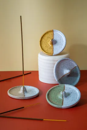 Ceramic Incense Holder - Color Block