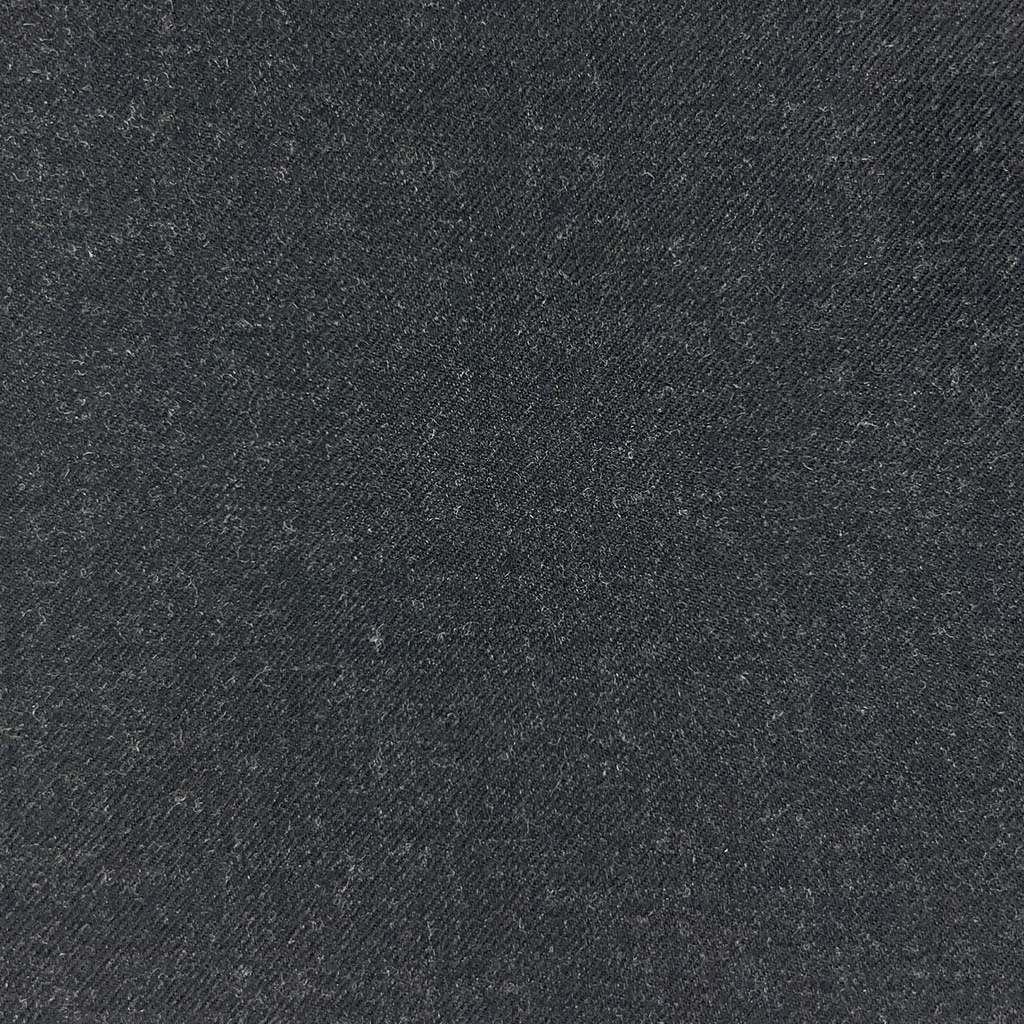 Charcoal Grey Plain Weave Flannel With Comfort Stretch