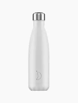 Chillys 500ml Water Bottle Monochrome White