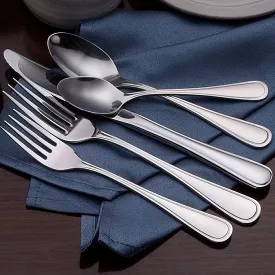 Classic Rim Stainless Flatware 45 Piece Set Made in USA