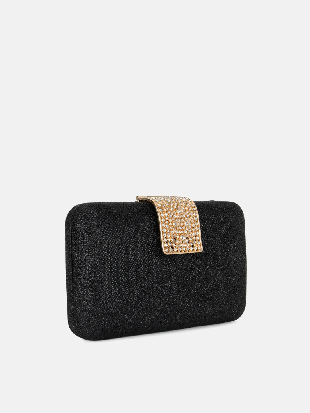 Clutch With Studded Buckle