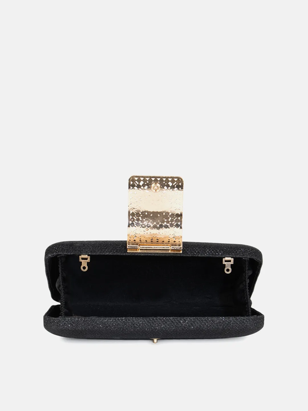 Clutch With Studded Buckle