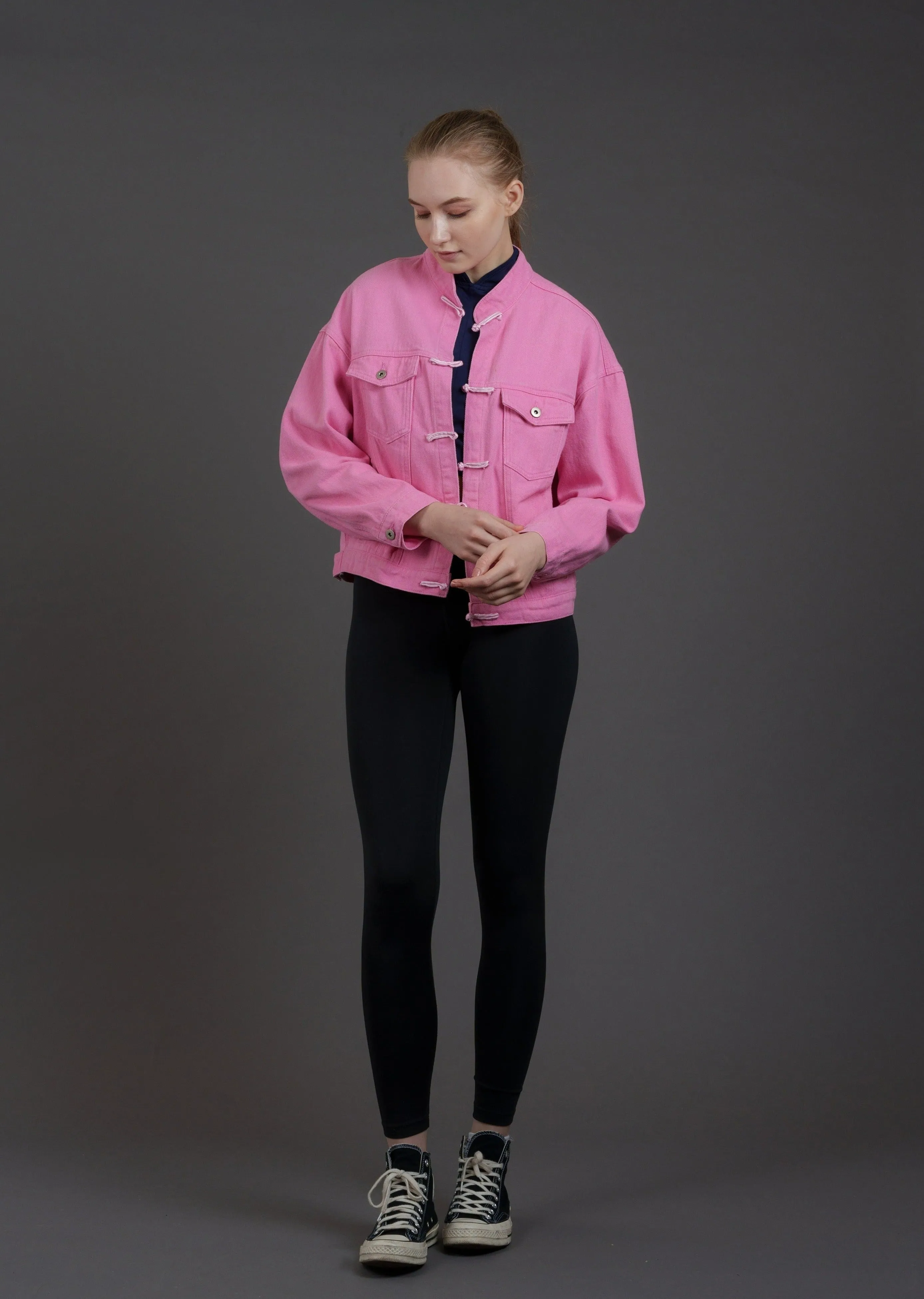 Denim Tang Jacket (Pink)