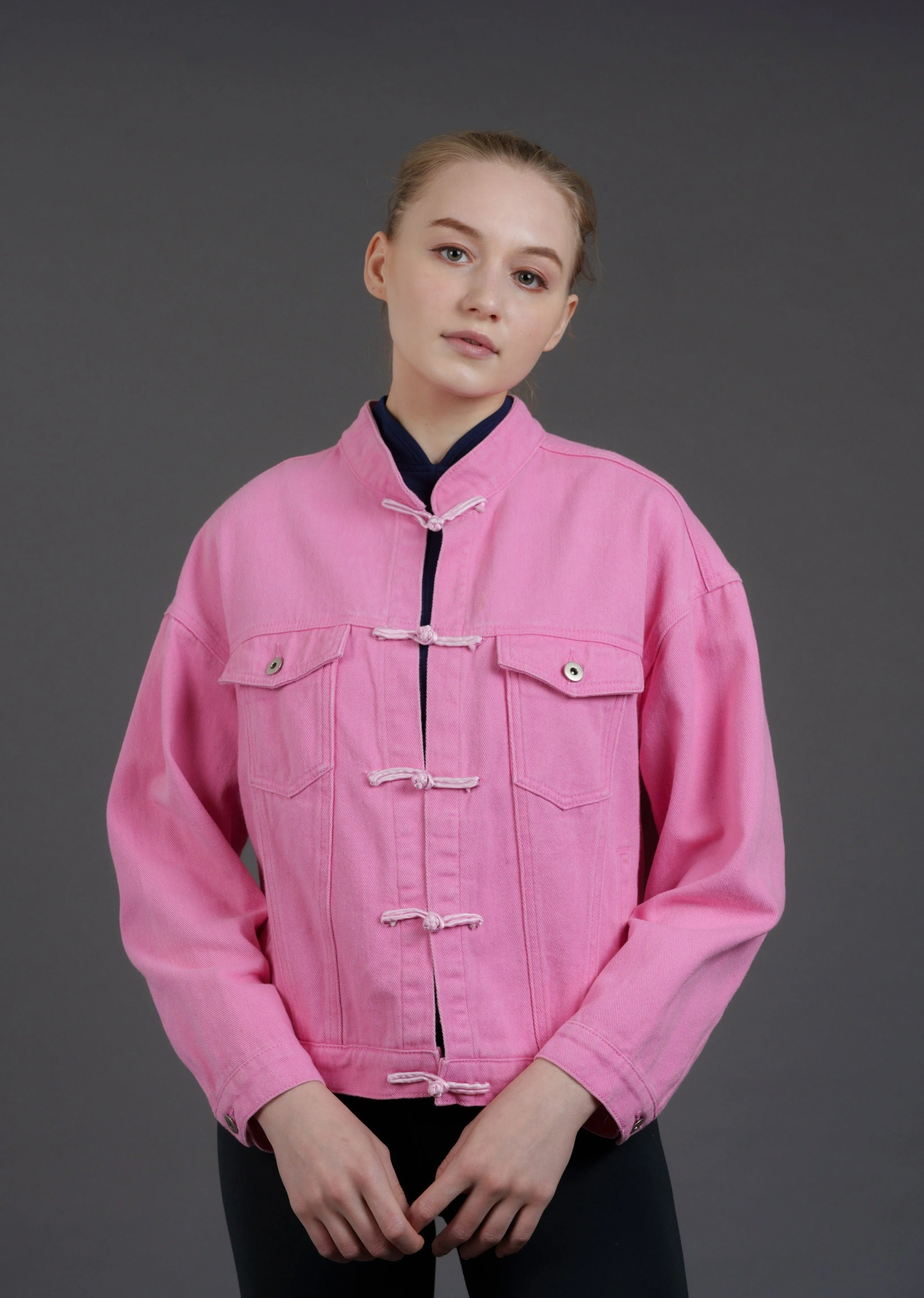 Denim Tang Jacket (Pink)