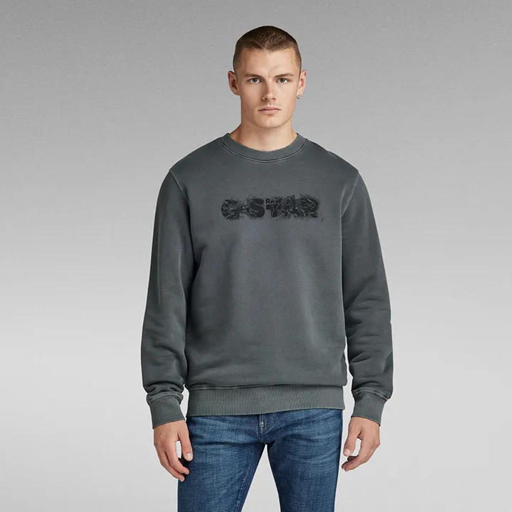 Distressed Logo Sweatshirt (Ash) - GD24410D575B564