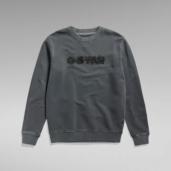 Distressed Logo Sweatshirt (Ash) - GD24410D575B564