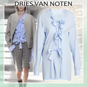 Dries Van Noten  |Casual Style Long Sleeves Plain Cotton Oversized