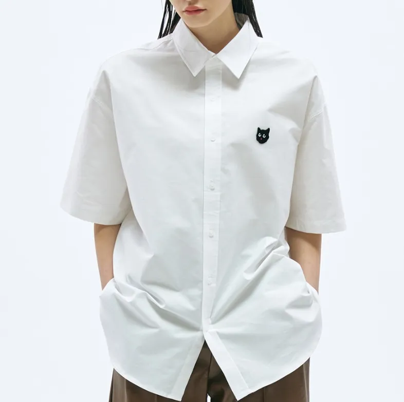 Fallett  |Casual Style Street Style Plain Long Short Sleeves Logo