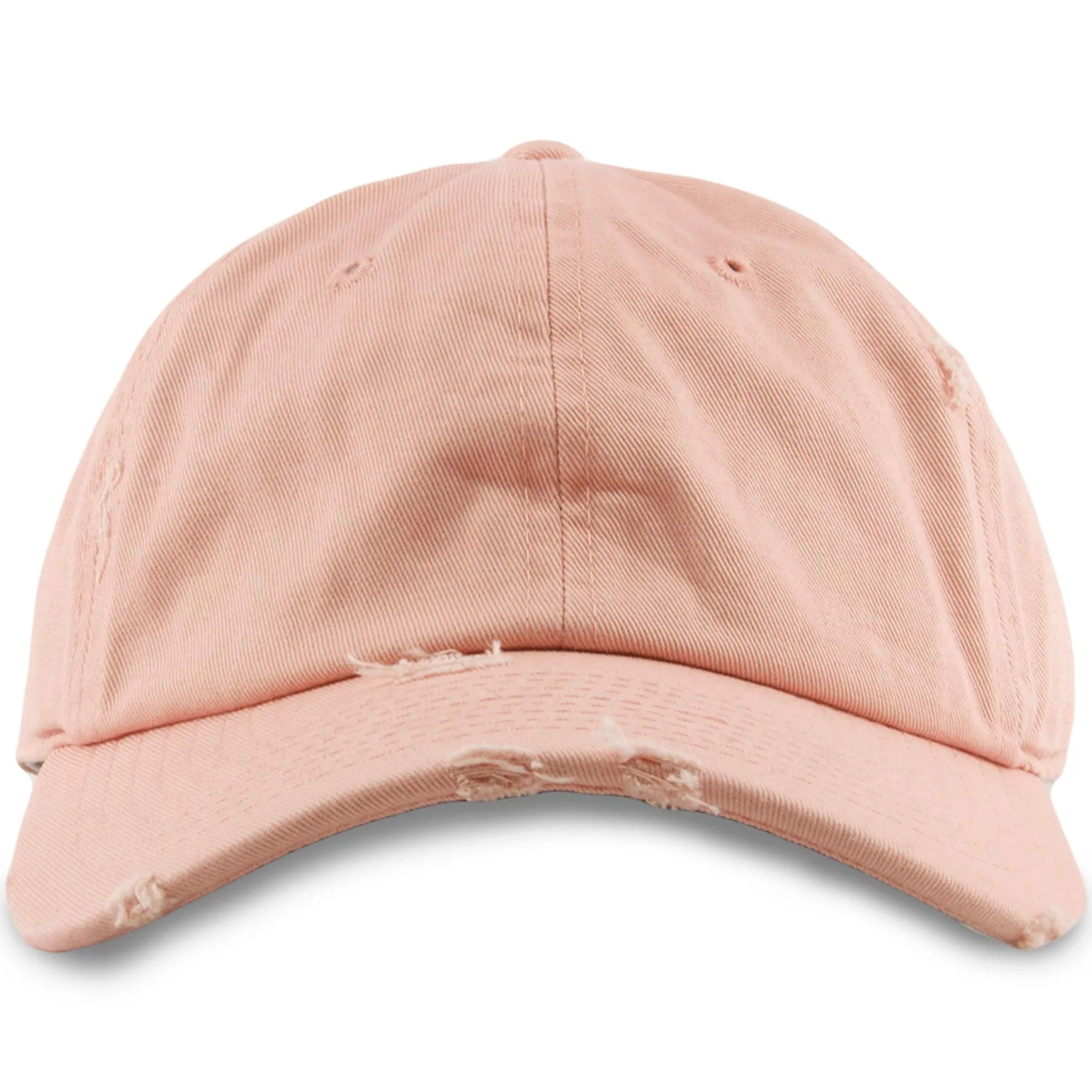 Foot Clan Blank Peach Adjustable Distressed Dad Hat