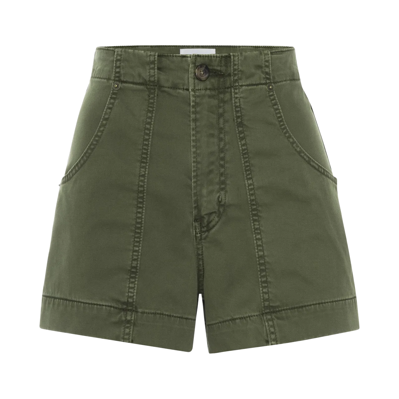 Frame Clean Utility Shorts, Washed Winter Moss