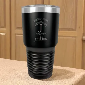 From This Day Forward Personalized Stainless Steel Tumbler