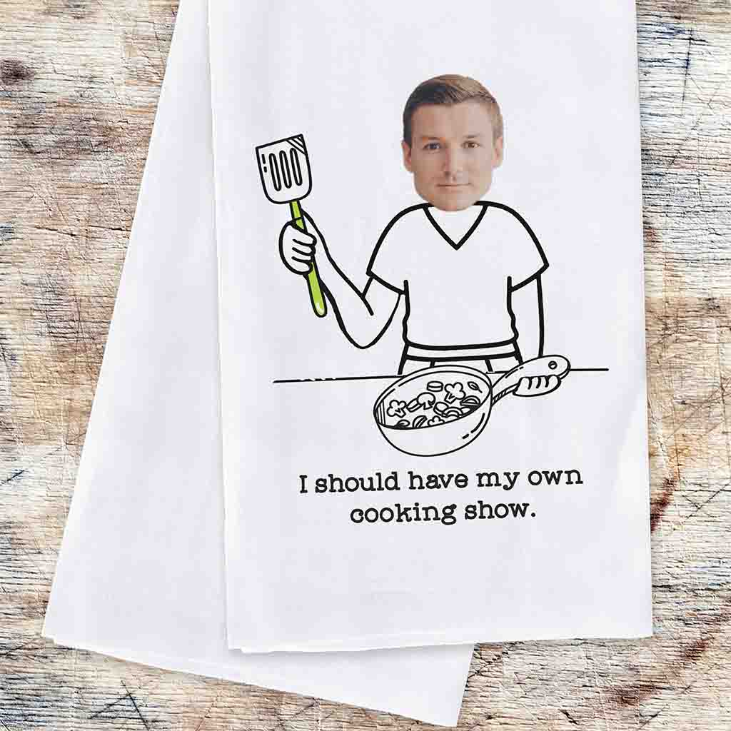 Funny Personalized Kitchen Towel for the Gourmet Cook