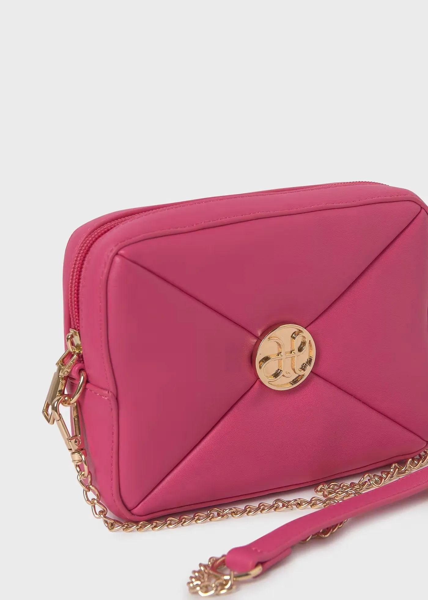 Girl Logo Quilted Bag - Fuchsia