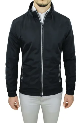 Giubbotto giacca uomo primavera estate nero casual giubbino trench da M a 3XL