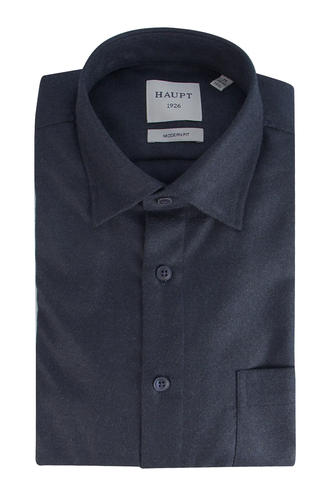 Haupt LS Flannel Look Shirt Navy