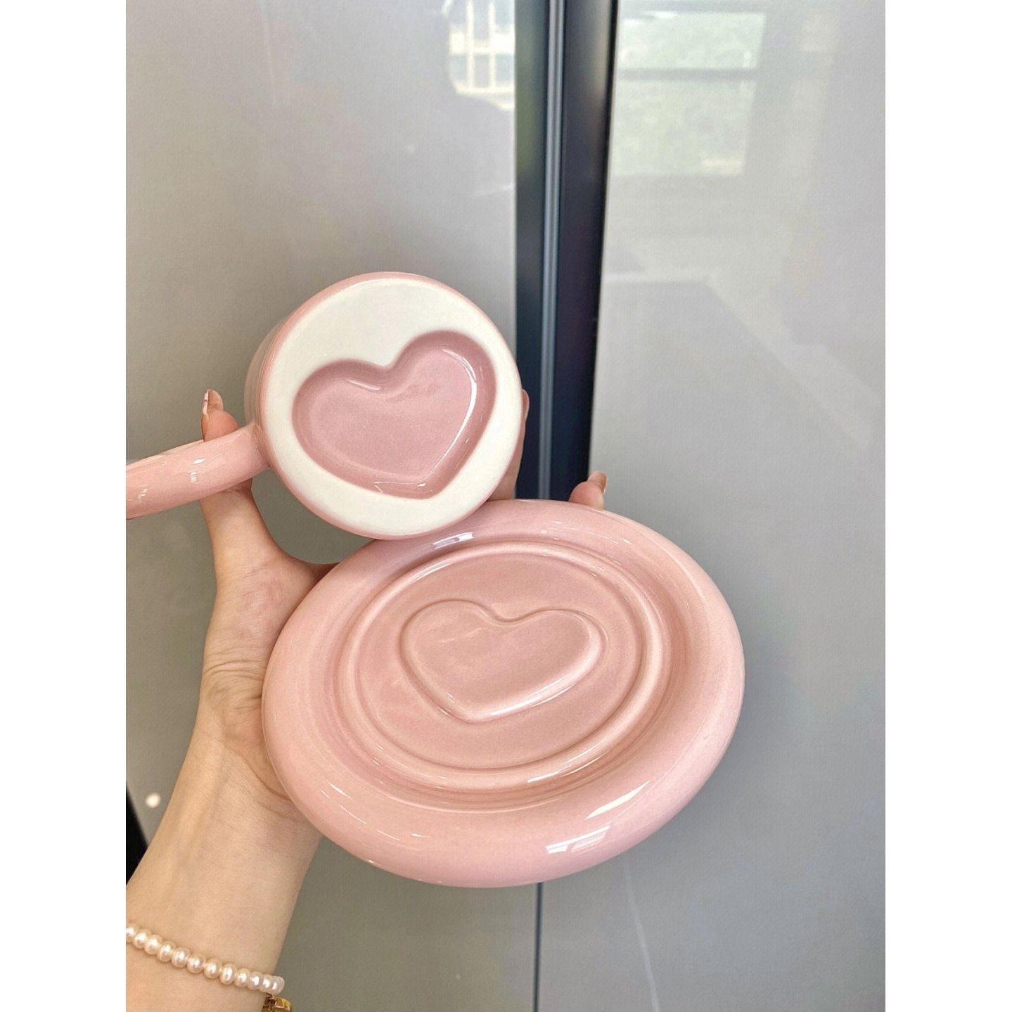 Heart-shaped Cup and Plate - Kimi