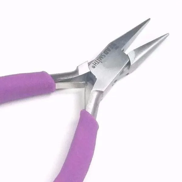 Heavy Duty Chain Nose Pliers, Purple Foam Cushion Grips, Beadsmith Brand, #PLW10