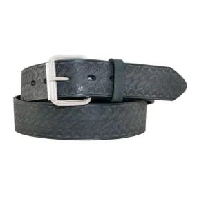 Hickory Creek Men's Black Basketweave Belt