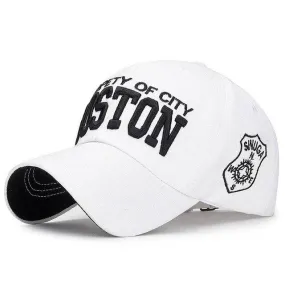 Hip Hop Casual Style Unisex White Black Letter Winter Snapback Baseball Cap