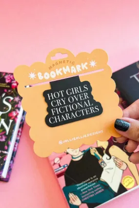 Hot Girls Cry Over Fictional Characters Magnetic Bookmark