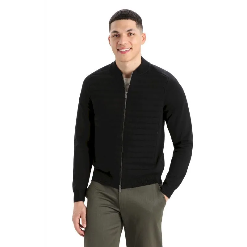 icebreaker  ICL ZoneKnit Insulated Knit Bomber - Felpa di merino con cappuccio - Uomo