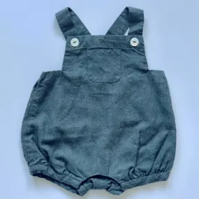 Jacadi Grey Brushed Cotton Romper: 3 Months