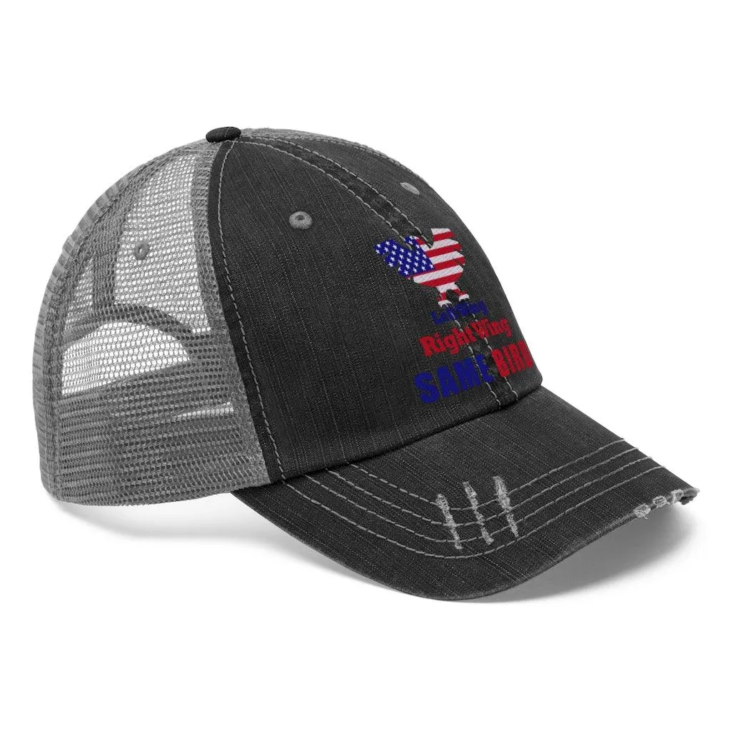 Left wing or right wing Unisex Trucker Hat