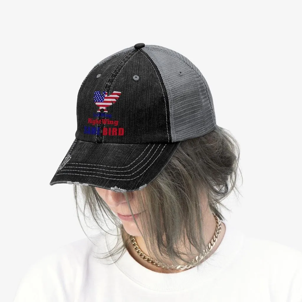 Left wing or right wing Unisex Trucker Hat